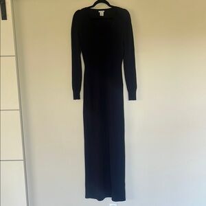Oscar de la Renta 100% Cashmere Navy Dress